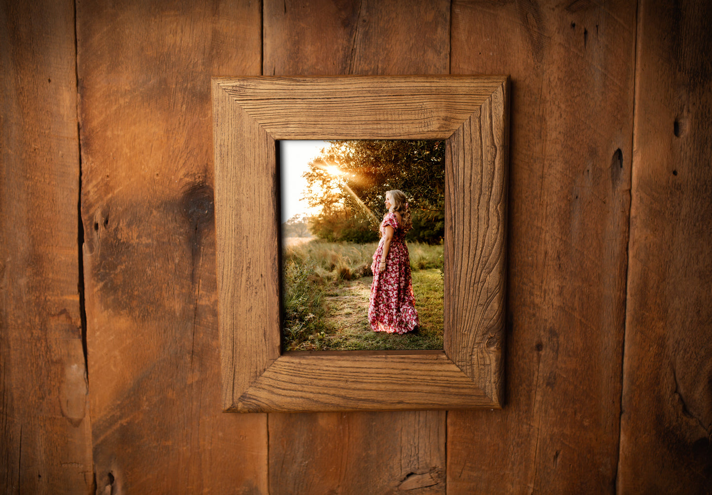 11x14 Rectangular Frame - Natural (Portrait)