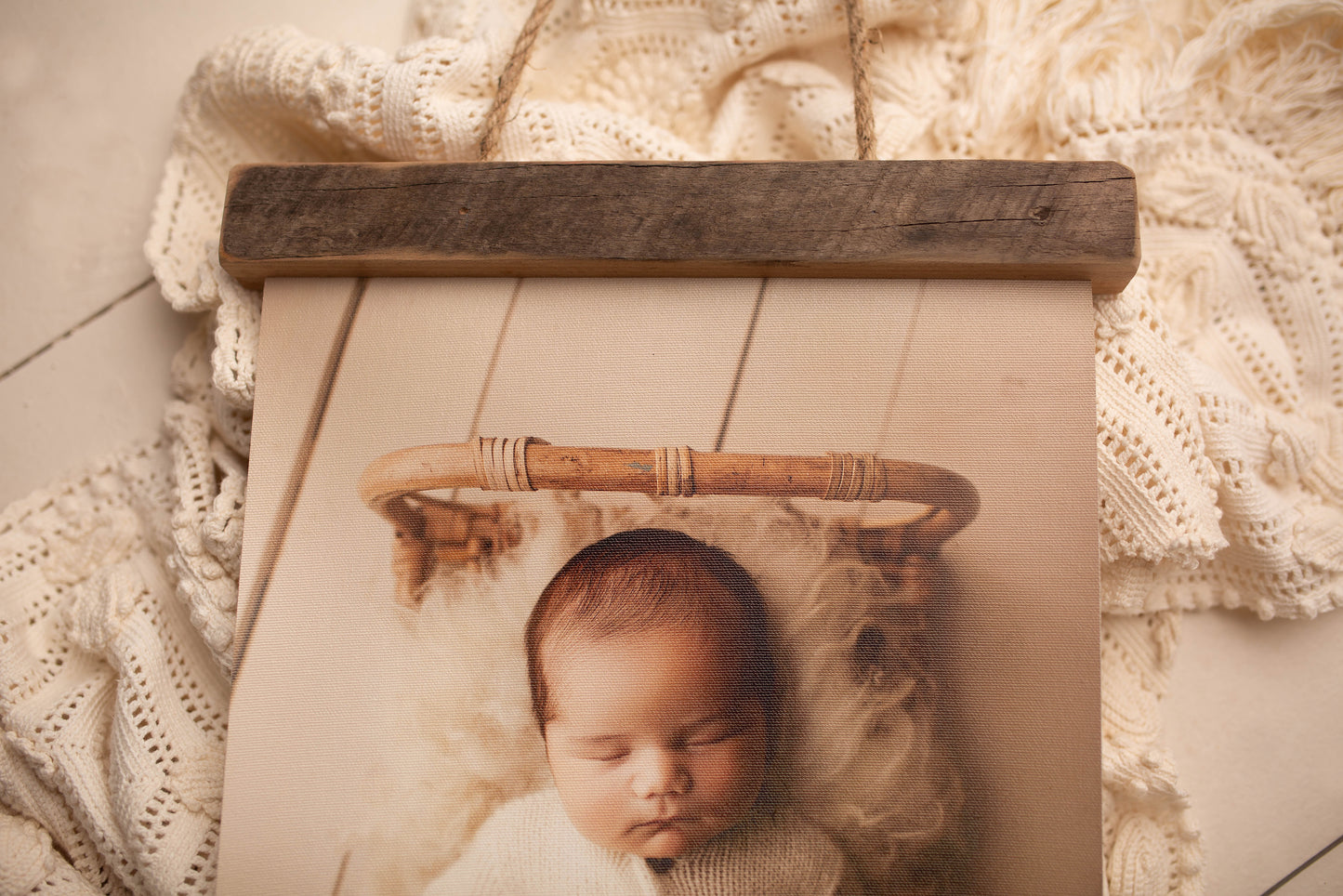 16"x24" Hanging Canvas - Natural Barn Wood