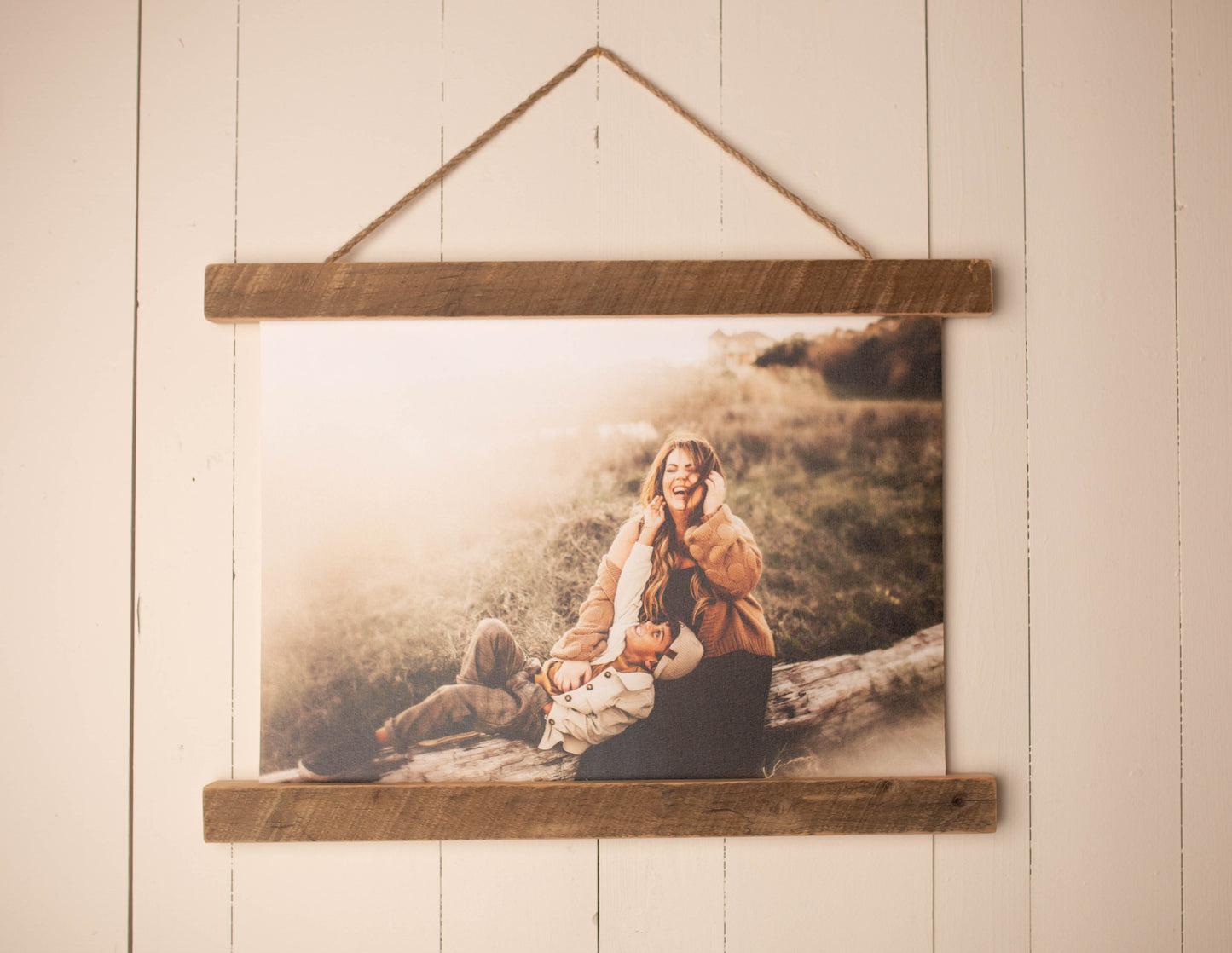 12"x16" Hanging Canvas - Natural Barn Wood